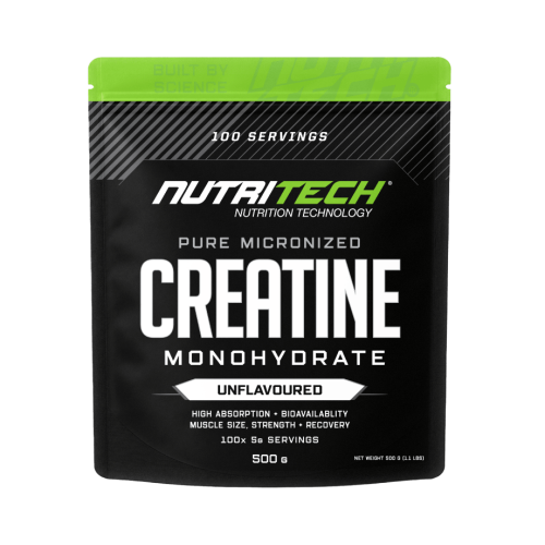 Nutritech-creatine-monohydrate-500g-pouch NUTRITECH CREATINE MONOHYDRATE 500g - 100 Servings
