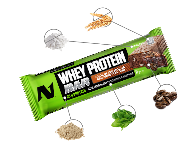 WHEY PROTEIN BAR - CHOCOLATE MOCHA BROWNIE