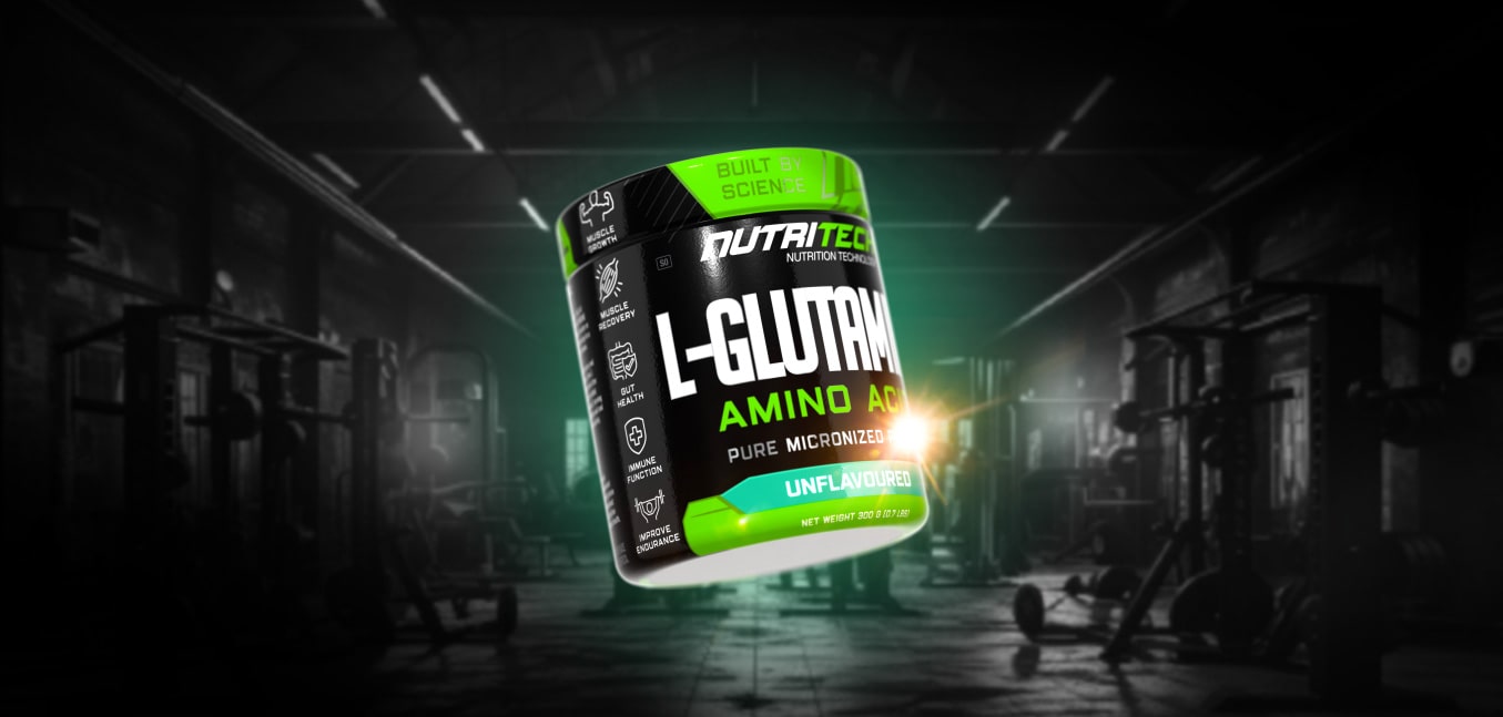 nutritech l-glutamine feature image with benefits