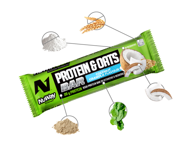 PROTEIN & OATS BAR COCONUT GRANOLA Ingredients