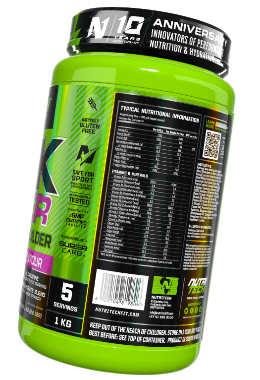 HULK Gainer Nutritional Information