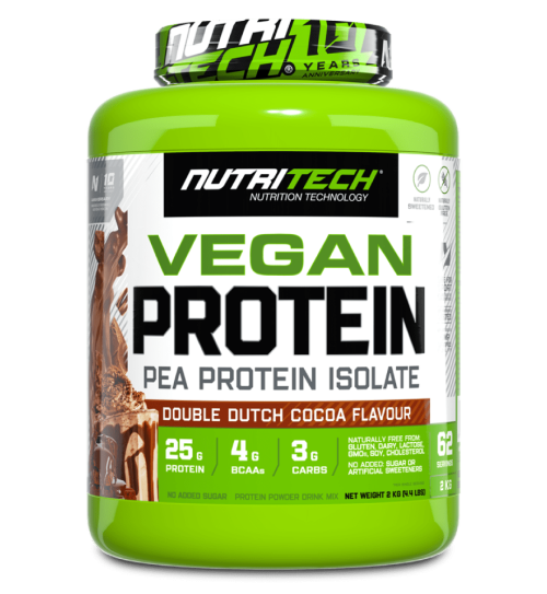 Vegan Protein - Single Source Pea protein Isolate - 2Kg - Cocoa Dutch Chocolate Flavour