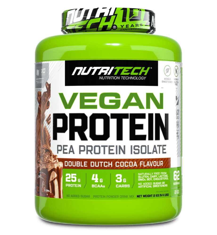 Vegan Protein - Single Source Pea protein Isolate - 2Kg - Cocoa Dutch Chocolate Flavour