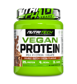 Vegan Protein - Single Source Pea protein Isolate - 500g - Cocoa Dutch Chocolate Flavour