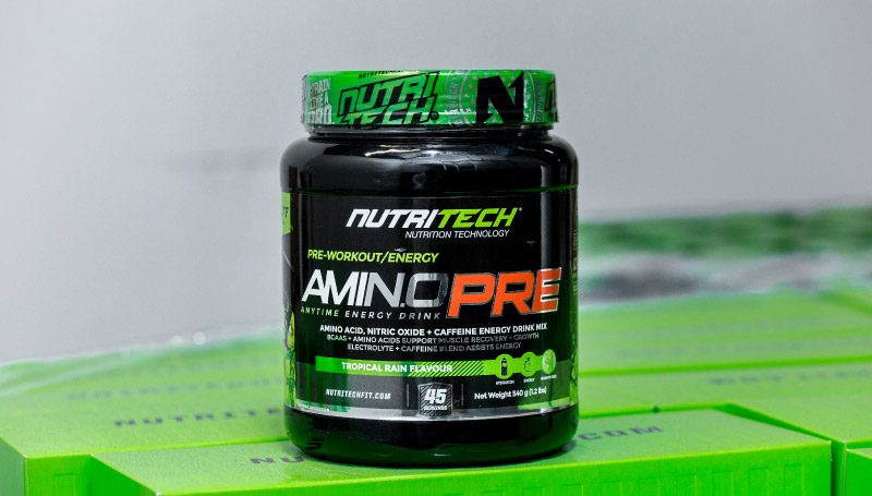 A close up shot of amino pre