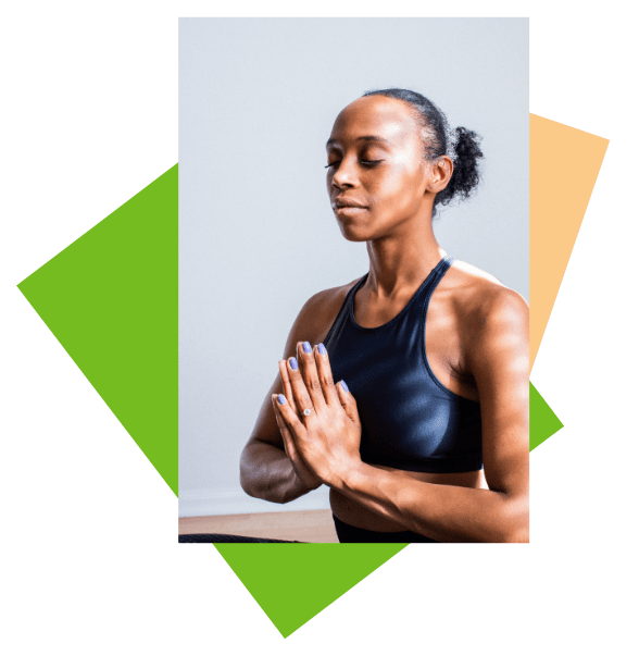 Women meditating