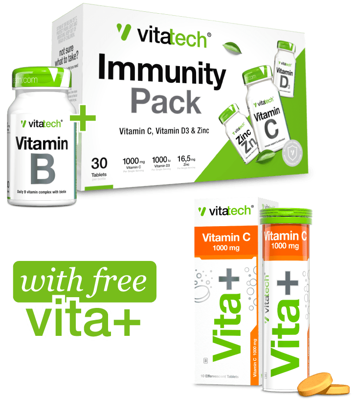 Vitatech Monthly Immunity with Free Vitamin C Effervescent - Mobile
