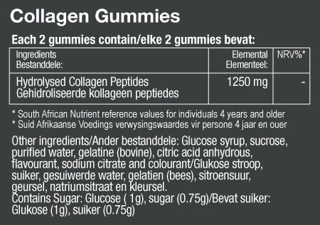 Vitatech Collagen Gummies - Nutritional Information