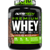 NutriTech Premium Whey Protein 2kg tub, chocolate milk flavour