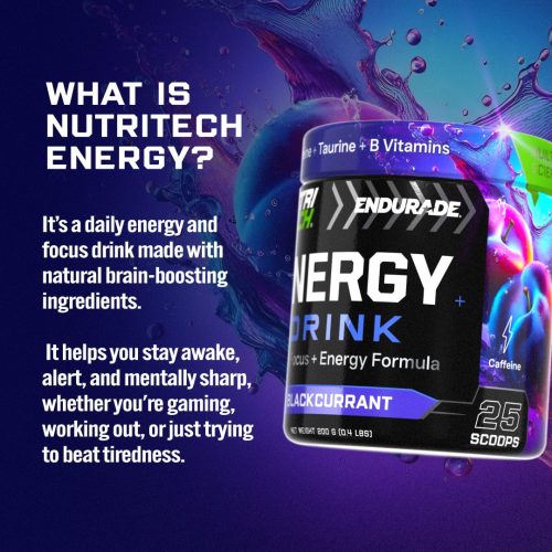 NUTRITECH ENERGY DRINK POWDER 200g - 25 Servings