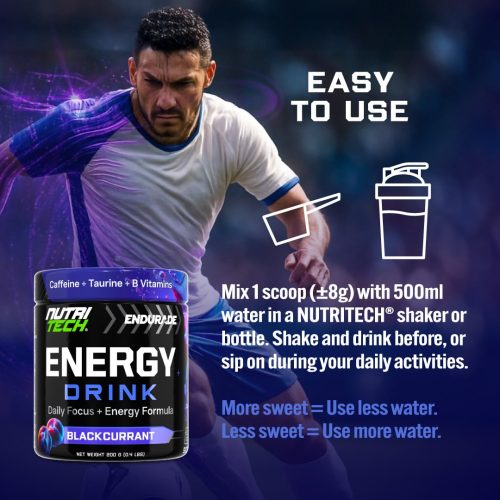 NUTRITECH ENERGY DRINK POWDER 200g - 25 Servings