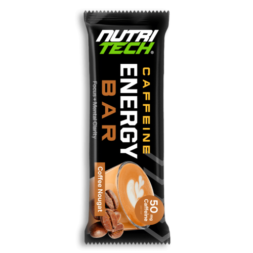 Nutritech caffeine energy bar coffee nougat