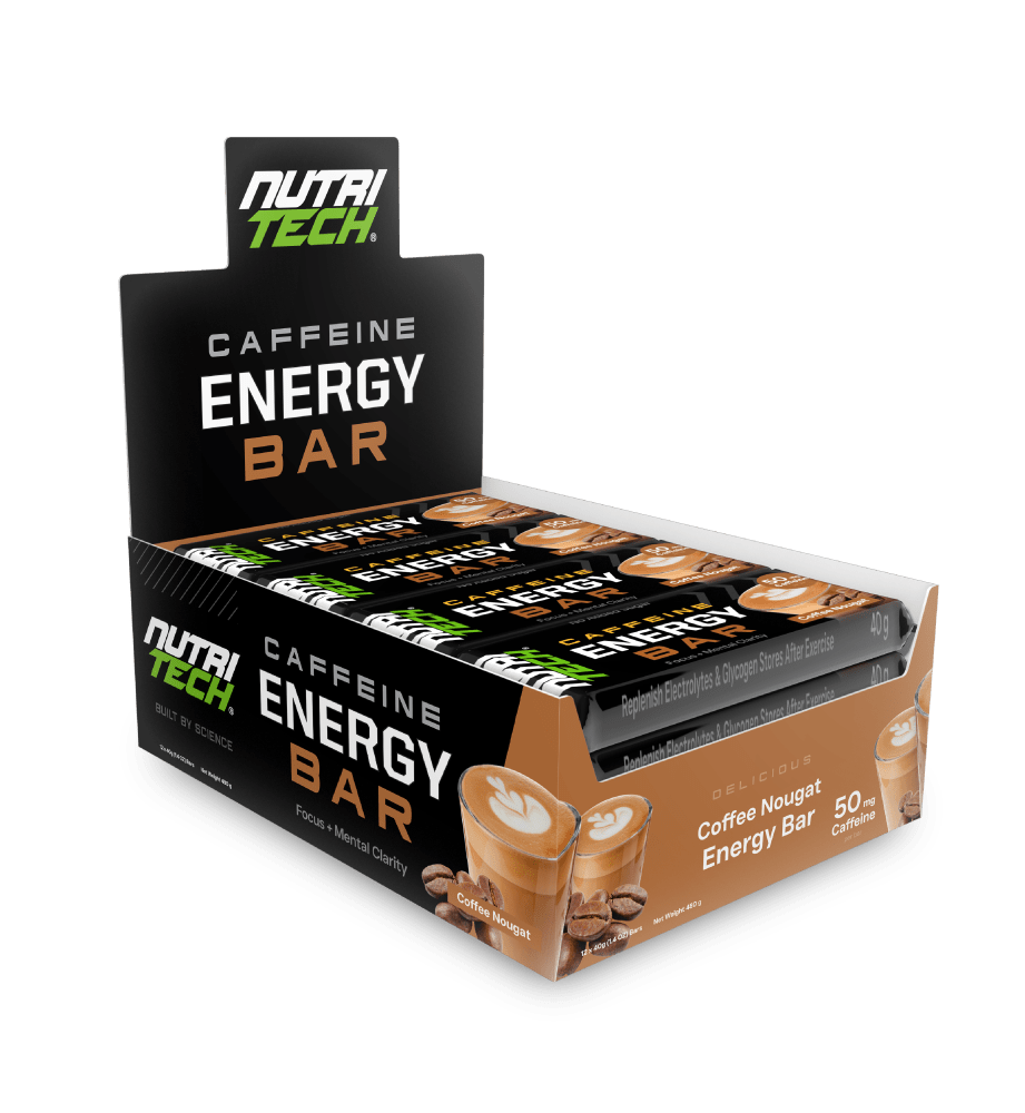 Nutritech caffeine energy bar coffee nougat
