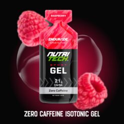 NUTRITECH Sport Energy Gel zero caffeine raspberry flavour