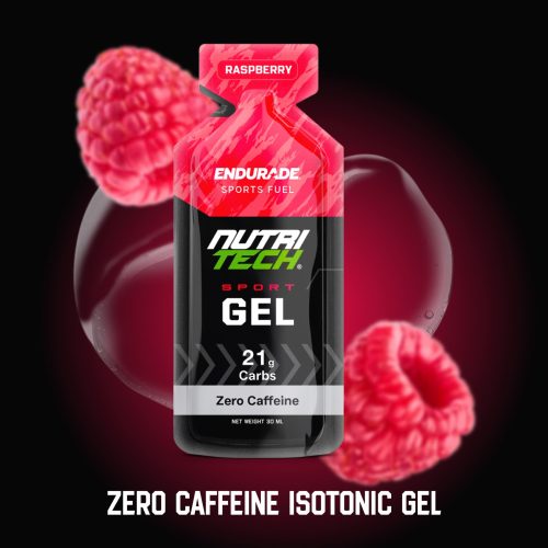 NUTRITECH Sport Energy Gel zero caffeine raspberry flavour