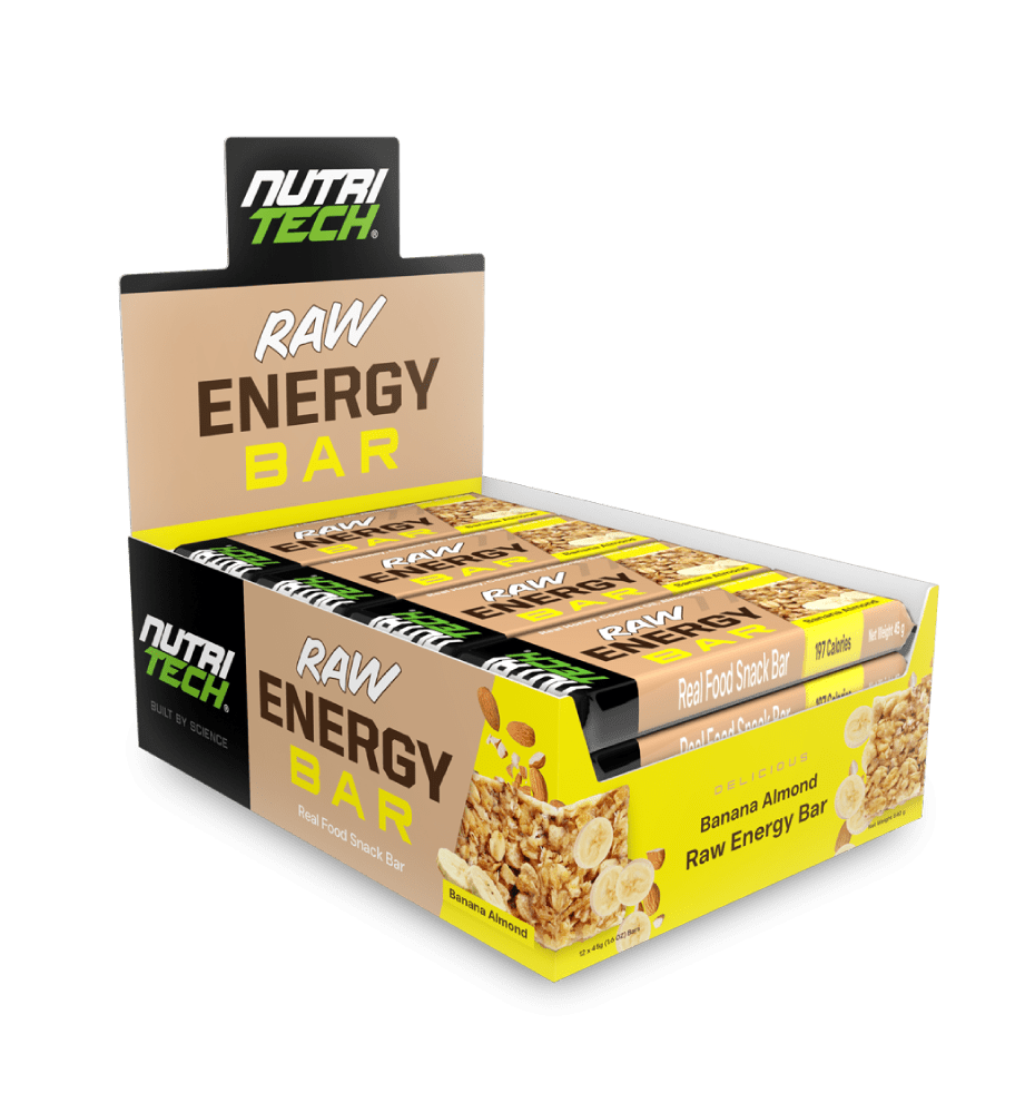 Nutritech raw energy bar banana almond