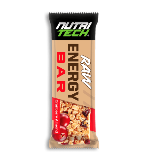 Nutritech raw energy bar cranberry almond