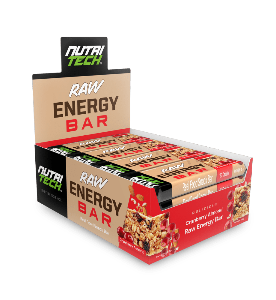 Nutritech raw energy bar cranberry almond