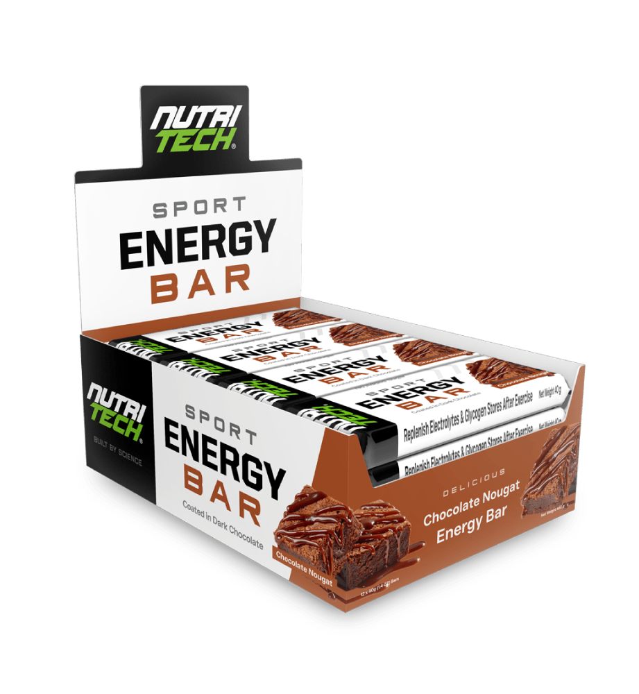 Nutritech sport energy bar chocolate nougat