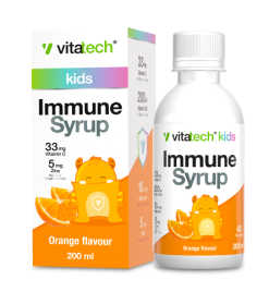 vitatech kids immune syrup orange