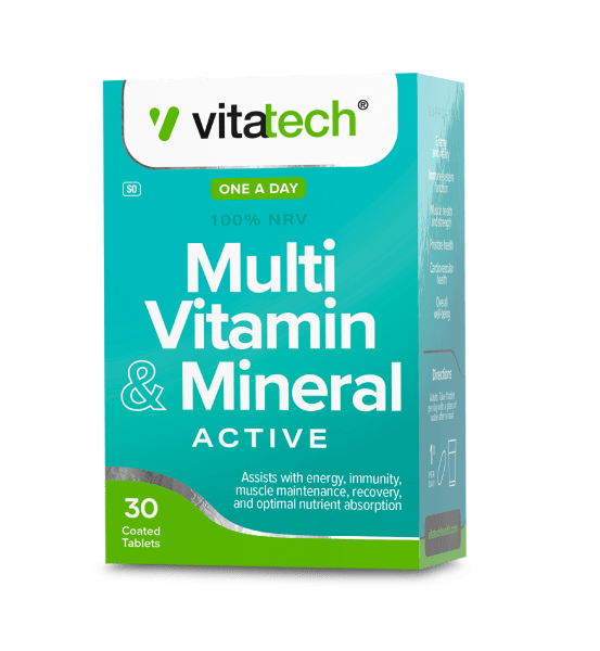 VITATECH MULTIVITAMIN AND MINERAL ACTIVE TABLETS