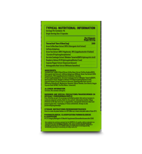 nutritech burn 8 fat burner