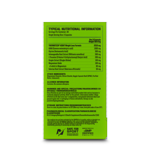 thermotech burn night time fat burner weight loss