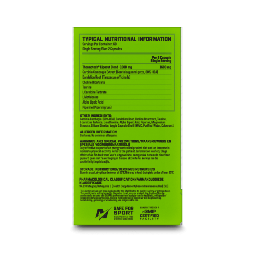 nutritech lipocut night time fat burner