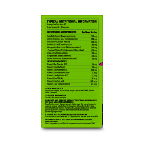 nutritech shred hardcore fat burner