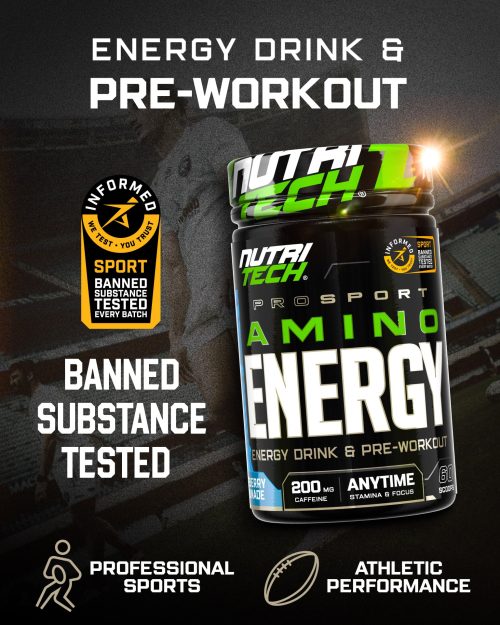 NUTRITECH PROSPORT AMINO ENERGY INFORMED SPORT TESTED 360g (12.7oz)