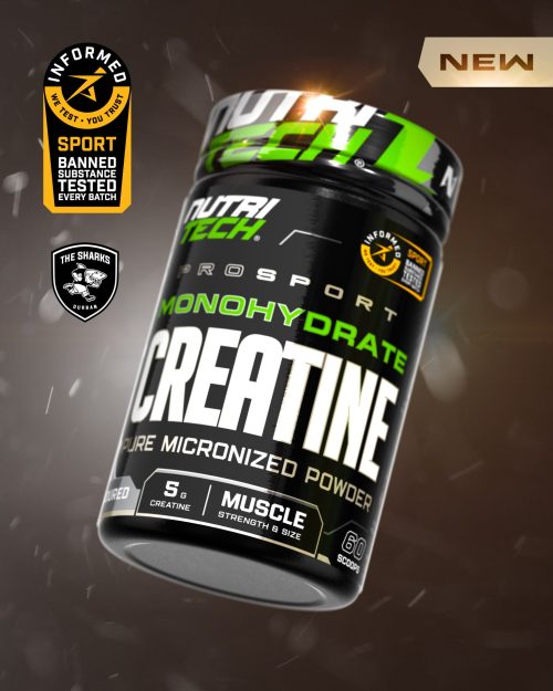 NUTRITECH PROSPORT CREATINE MONOHYDRATE INFORMED SPORT TESTED 300g - 60 Servings