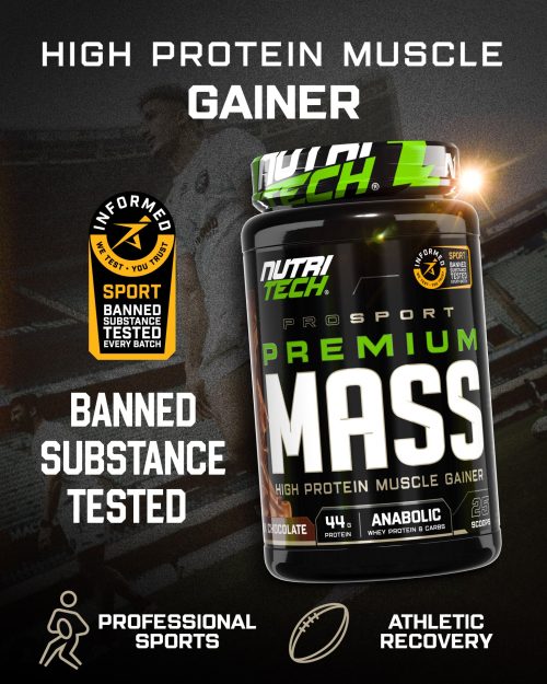NUTRITECH PROSPORT PREMIUM MASS INFORMED SPORT TESTED 1.5kg (3.3lbs)