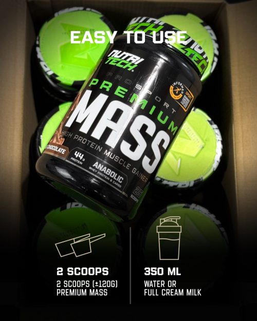 NUTRITECH PROSPORT PREMIUM MASS INFORMED SPORT TESTED 1.5kg (3.3lbs)