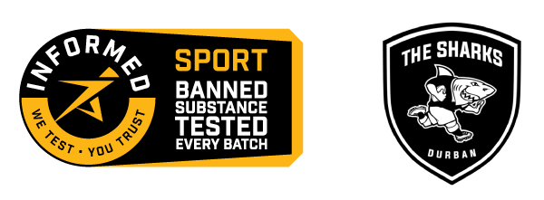 nutritech Informed Sport tested prosport supplements as used by sharks rugby eben etzebeth siya kolisi