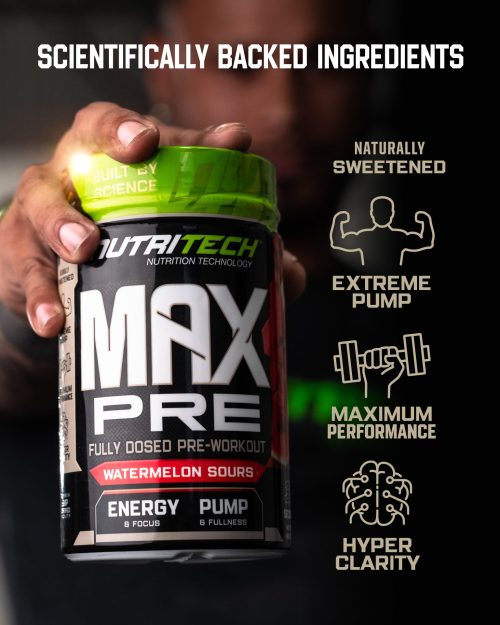 NUTRITECH MAX PRE WORKOUT 450g