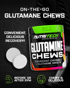 Alternative view of NUTRITECH GLUTAMINE CHEWS 400g (90 Chews)