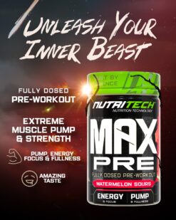 Alternative view of NUTRITECH MAX PRE WORKOUT 450g (1lb)
