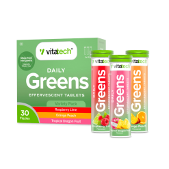 vitatech greens effervescent 3 pack