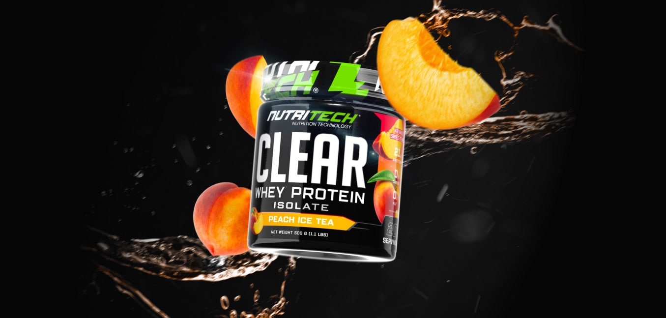 nutritech clear whey protein isolate background