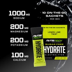 nutritech hydrate sachet electrolytes south africa