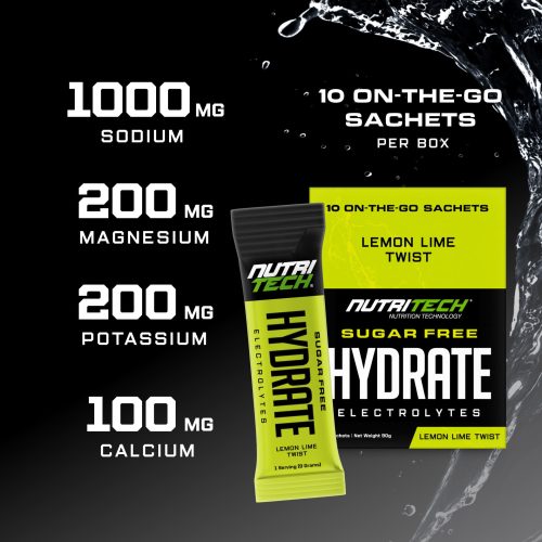 nutritech hydrate sachet electrolytes south africa