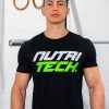 NUTRITECH T-SHIRT - BLACK - COLOUR STACK LOGO