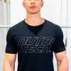 NUTRITECH T-SHIRT - BLACK - OUTLINE STACK LOGO