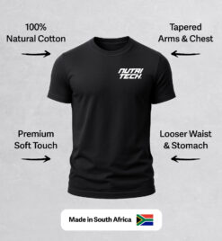 Alternative view of NUTRITECH T-SHIRT - BLACK - POCKET STACK LOGO
