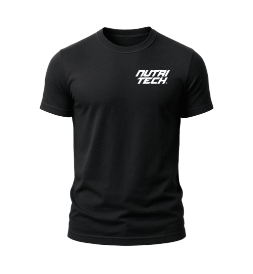 NUTRITECH T-SHIRT - BLACK - POCKET STACK LOGO