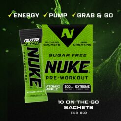 NutriTech Nuke Sachet pre-workout sachet box