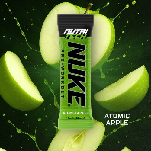 NutriTech Nuke Sachet pre-workout sachet apple flavour