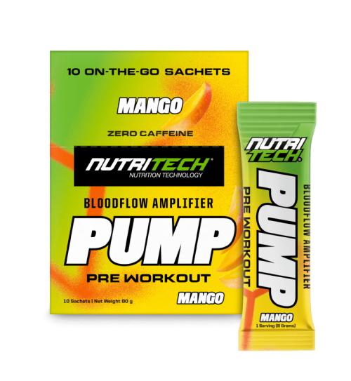 nutritech pump pre-workout sachet night time pre-workout south africa