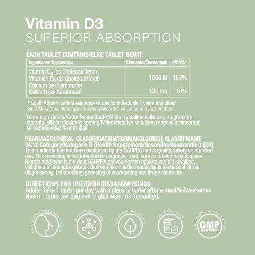 Vitatech Vitamin D3 Tablets