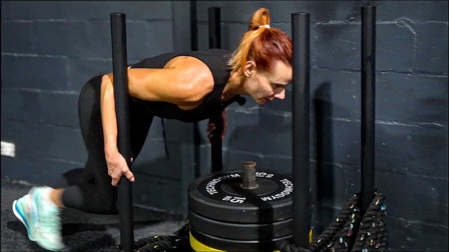Hyrox JoAnne Sled Push